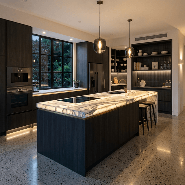 Empty Modern Kitchen